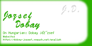 jozsef dobay business card